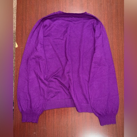 Talbots SCALLOP TRIM PULLOVER SWEATER - Picture 5 of 7